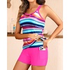 image:imageTalisea Tankini Swimsuits with Shorts  Women Two Piece Bathing Suit with Pockets Swimwear 2025Colorful Striped