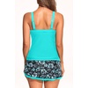 image:imageTalisea Tankini with Skirt  Tummy Control VWire Swimsuit with DrawstringAqua and Floral
