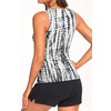 image:imageTankini Swimsuits with Shorts  Tummy Control Bathing Suits with PocketsBlack Tie Dye
