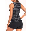image:imageTankini Swimsuits with Shorts  Tummy Control Bathing Suits with PocketsCamo