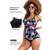 image:imageWomen Underwire Tankini Top Only  Supportive Flowy Swimsuit TopColorful Floral