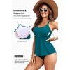 image:imageWomen Underwire Tankini Top Only  Supportive Flowy Swimsuit TopTeal