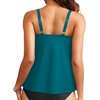 image:imageWomen Underwire Tankini Top Only  Supportive Flowy Swimsuit TopTeal