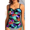image:imageWomens Underwire Tummy Control Swimsuit Top Push Up Bathing Suit TopFloral