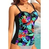 image:imageWomens Underwire Tummy Control Swimsuit Top Push Up Bathing Suit TopFloral