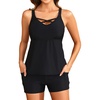 image:imageTalisea Tankini Swimsuits with Shorts  Women Two Piece Bathing Suit with Pockets Swimwear 2025Black 1