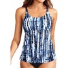 image:imageWomen Underwire Tankini Top Only  Supportive Flowy Swimsuit TopBlue Tie Dye