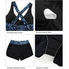 image:imageTankini Bathing Suits with Skirt Two Piece Tummy Control Twist SwimsuitsBlue Paisley With Shorts