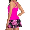 image:imageTankini Bathing Suits with Skirt Two Piece Tummy Control Twist SwimsuitsHot Pink Tropical