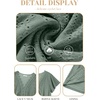 image:imagePlus Size Summer Dress Casual Boho Eyelet Lace V Neck Tiered Midi DressesSage Green Eyelet