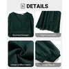 image:imagePlus Size Wedding Guest Dress  Formal Long Sleeve A Line V Neck Midi DressDark Green