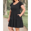 image:imageTalisea Plus Size Summer Dresses for Women Casual Short DressBlack