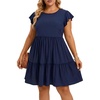 image:imageTalisea Plus Size Summer Dresses for Women Casual Short DressNavy Blue