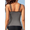image:imageWomen Tankini Swim Top Only  Tummy Control Swimsuit Bathing Suit TopBlack Striped