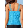 image:imageWomen Tankini Swim Top Only  Tummy Control Swimsuit Bathing Suit TopBlue Texture