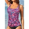 image:imageWomen Tankini Swim Top Only  Tummy Control Swimsuit Bathing Suit TopPink Floral