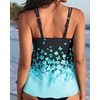 image:imageWomens Flowy Tankini Tops Only  Modest Bathing Suit Swim Tops No BottomBlue Gradient Floral