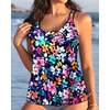 image:imageWomens Flowy Tankini Tops Only  Modest Bathing Suit Swim Tops No BottomColorful Floral1