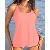 image:imageWomens Flowy Tankini Tops Only  Modest Bathing Suit Swim Tops No BottomCoral Pink