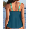 image:imageWomens Flowy Tankini Tops Only  Modest Bathing Suit Swim Tops No BottomTeal and Green