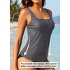 image:imageTankini Tops for Women  Tummy Control Swimsuits Modest Swim Tank Top OnlyStriped