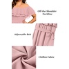 image:imagePlus Size Dresses Wedding Guest Off the Shoulder Chiffon ALine Midi DressPink