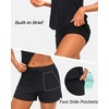image:imageTalisea Tankini Swimsuits with Shorts  Blouson Tummy Control Bathing SuitsBlack