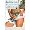 image:imageTalisea Tankini Swimsuits with Shorts  Blouson Tummy Control Bathing SuitsGreen Palm Tree