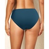image:imageWomen Full Coverage Bikini Bottoms  Mid Rise Ruched Swimsuit BottomTeal