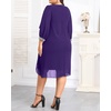 image:imageTalisea Plus Size Wedding Guest Dress  Glitter Cape Sleeve Cocktail DressPurple