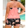 image:imagePlus Size Blouson Tankini with Shorts  Tummy Control Two Piece Swimsuit