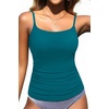 image:imageTankini Top Only Bathing Suits Top Swimwear Tops No BottomTeal