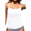 image:imageTankini Top Only Bathing Suits Top Swimwear Tops No BottomWhite