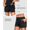 image:imageWomens Blouson Tankini Swimsuit with Shorts Tummy Control Bathing SuitBlack