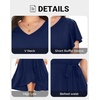 image:imagePlus Size Wedding Guest Dress Formal Split V Neck Maxi Dress for WomenNavy Blue