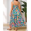 image:imageTalisea Plus Size Summer Dress  Boho Spaghetti Strap Maxi Dress WomenColorful Floral