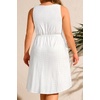 image:imageTalisea Plus Size Casual Summer Flowy Dress for WomenWhite