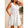 image:imageTalisea Plus Size Casual Summer Flowy Dress for WomenWhite