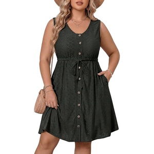 image:imageTalisea Plus Size Casual Summer Flowy Dress for WomenBlack