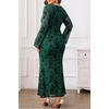 image:imagePlus Size Wedding Guest Dress Fall Floral Mermaid Cocktail Party DressGreen Floral