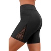 image:imageWomen Swim Shorts with Pockets  7 High Waisted Tummy Control BoyshortsBlack