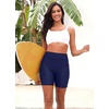 image:imageWomen Swim Shorts with Pockets  7 High Waisted Tummy Control BoyshortsNavy
