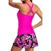 image:imageWomens Tankini Swimsuit with Skirt  Two Piece Bathing Suit with PocketsPink Floral